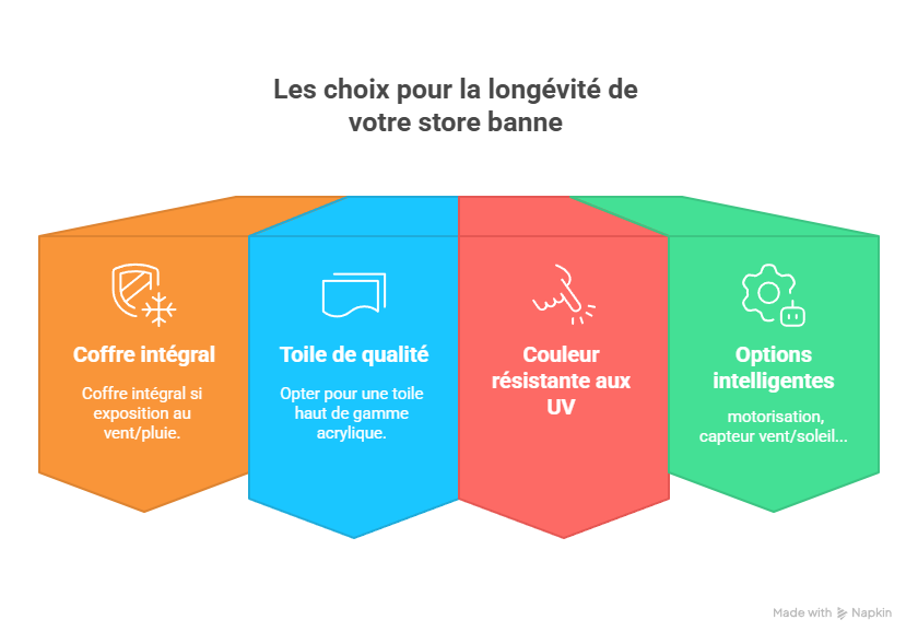 Les choix de longévité pour un store banne