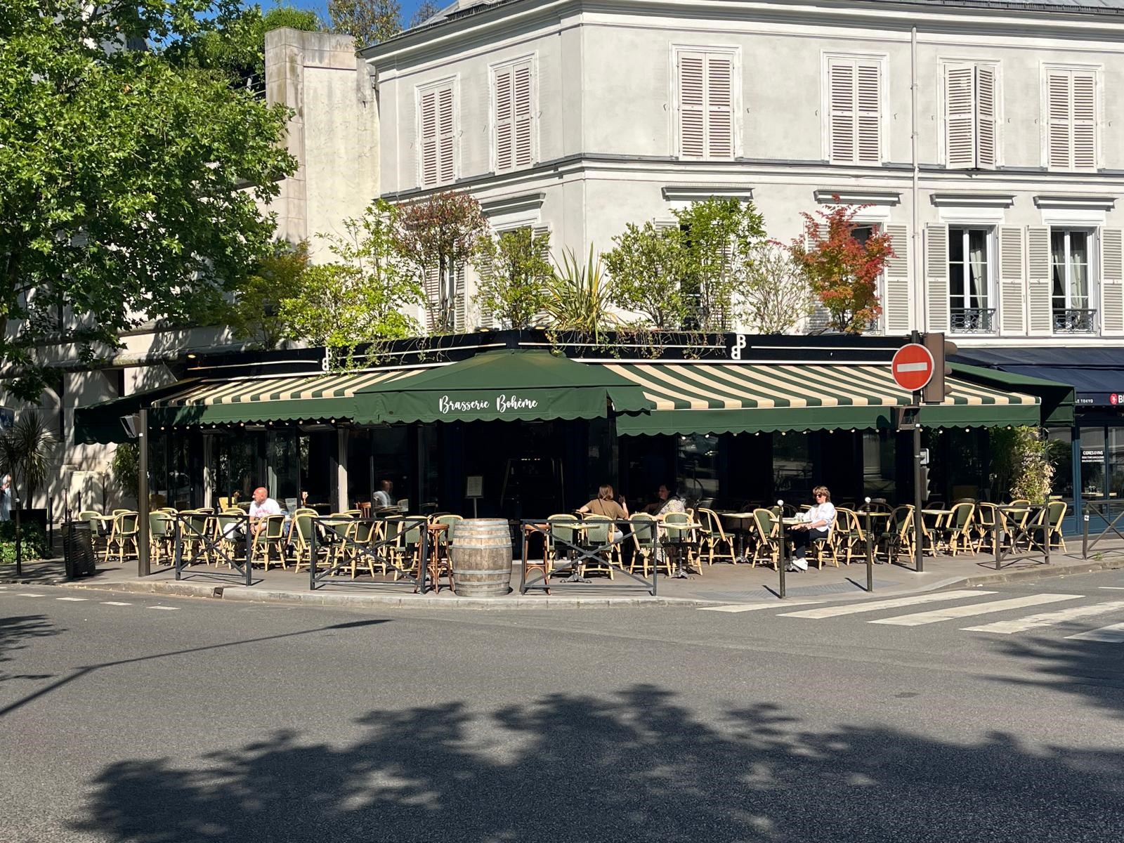 Brasserie Boheme Boulogne Billancourt après rentoilage