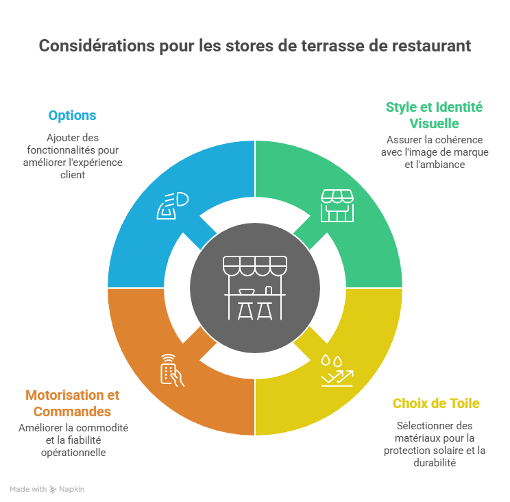 infographie - Comment choisir le store idéal pour une terrasse de restaurant